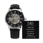 To My Dad - Men's Openwork Watch with Message Card for Dad