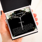 To My Mother-In-Law - Faith Cross Necklace with Message Card