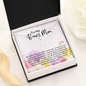 To My Bonus Mom - Faith Cross Necklace with Message Card