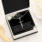 To My Mom (On My Wedding Day) - Faith Cross Necklace with Message Card