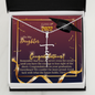 To My Daughter - Faith Cross Necklace with Graduation Message Card