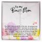 To My Bonus Mom - Faith Cross Necklace with Message Card