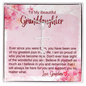 To My Granddaughter - Faith Cross Necklace with Message Card