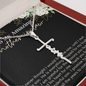 To My Mother-In-Law - Faith Cross Necklace with Message Card