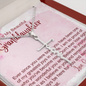 To My Granddaughter - Faith Cross Necklace with Message Card