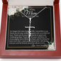 To My Mom (On My Wedding Day) - Faith Cross Necklace with Message Card