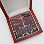 To My Daughter - Faith Cross Necklace with Graduation Message Card