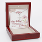 To My Daughter - Faith Cross Necklace with Birthday Message Card