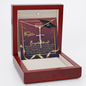 To My Daughter - Faith Cross Necklace with Graduation Message Card