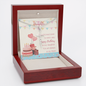 To My Daughter - Faith Cross Necklace with Birthday Message Card