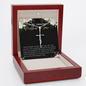 To My Mother-In-Law - Faith Cross Necklace with Message Card