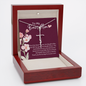 To My Bonus Mom - Faith Cross Necklace with Message Card