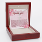To My Granddaughter - Faith Cross Necklace with Message Card