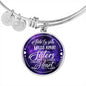 SISTER To SISTER - Side by Side or Miles Apart SISTERS will Connected by HEART Adjustable Bangle Bracelet - Loving Family