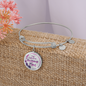 To My Mom - Awesome Mom - Circle Bangle Bracelet - Loving Family