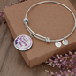 To My Mom - Awesome Mom - Circle Bangle Bracelet - Loving Family