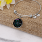 In Memory of Loved One - My Mind Still Speaks to You ... Adjustable Bangle Bracelet - Loving Family