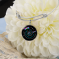 In Memory of Loved One - My Mind Still Speaks to You ... Adjustable Bangle Bracelet - Loving Family