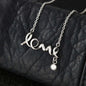 Dear Mum - Scripted Love Necklace with Mother's Day Message Card & QR code for E-Card