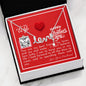 To My Wife - Scripted Love Necklace with V-day Message Card & QR code for E-Card