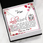 Dear Mum - Scripted Love Necklace with Mother's Day Message Card & QR code for E-Card