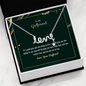 To Girlfriend - Scripted Love Necklace with Romantic Message Card - Loving Family