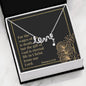 Scripted Love Necklace with Bible Verse Card - Romans 6:23