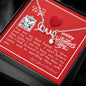 To My Wife - Scripted Love Necklace with V-day Message Card & QR code for E-Card