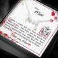 Dear Mom - Scripted Love Necklace with Message Card with QR cord for E-Card