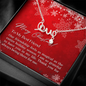 To My Best Friend - Scripted Love Necklace with Christmas Message Card