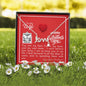To My Wife - Scripted Love Necklace with V-day Message Card & QR code for E-Card