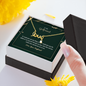 To Girlfriend - Scripted Love Necklace with Romantic Message Card - Loving Family