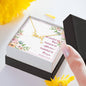 Scripted Love Necklace with Bible Verse Card - Romans 12:12