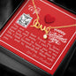 To My Wife - Scripted Love Necklace with V-day Message Card & QR code for E-Card