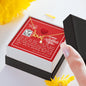 To My Wife - Scripted Love Necklace with V-day Message Card & QR code for E-Card
