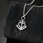 To My Best Friend - Anchor Necklace with Christmas Message Card