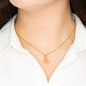 To My Best Friend - Anchor Necklace with Christmas Message Card