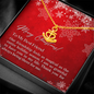 To My Best Friend - Anchor Necklace with Christmas Message Card