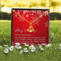 To My Best Friend - Anchor Necklace with Christmas Message Card