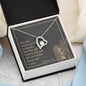 Forever Love Necklace with Bible Verse Card - Romans 6:23