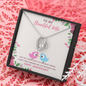 To My Wife - Forever Love Necklace with Anniversary Message Card - Loving Family