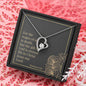 Forever Love Necklace with Bible Verse Card - Romans 6:23