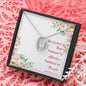 Forever Love Necklace with Bible Verse Card - Romans 12:12