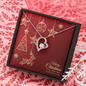 Forever Love Necklace with Christmas Card - Red
