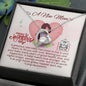 To A New Mom - Forever Love Necklace with Happy 1st Mother's Day Message Card & QR code for E-Card