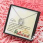 To My Daughter - Forever Love Necklace with Christmas Message Card - Santa