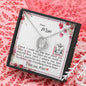 Dear Mom - Forever Love Necklace with Message Card & QR code for E-Card