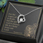 Forever Love Necklace with Bible Verse Card - Romans 6:23