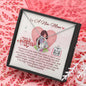 To A New Mom - Forever Love Necklace with Happy 1st Mother's Day Message Card & QR code for E-Card