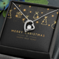 Forever Love Necklace with Christmas Card - Black